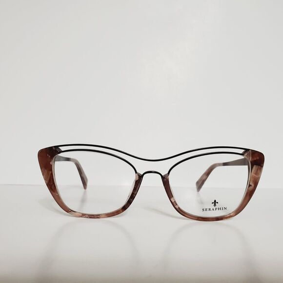 Womens Seraphin Avalon Designer Cat Eyeglasses Frames 51-19-140 Handmade Japan - Picture 1 of 9